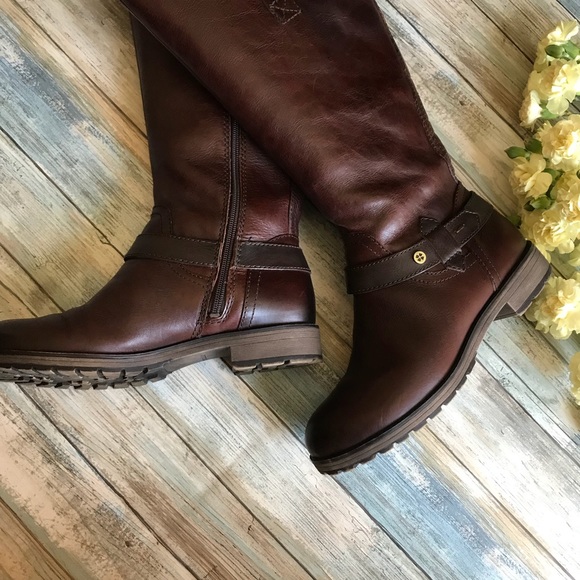 Naturalizer Tanita Bridal Brown Leather Boots 8 - Picture 4 of 8